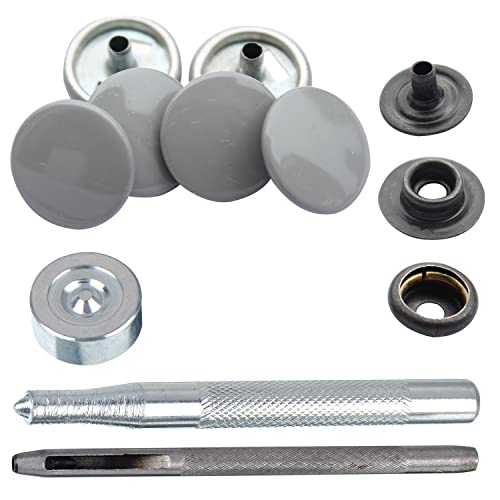 Trimmen Shop 15 mm Druckknöpfen 4 Teil; langlebiges, Leichtes Metall Druckknöpfe Hand Befestigung Werkzeug Jeans, Leder, Riemen nähprojekte, Kleidung Repair, Metall, Hellgrau, 10 Stück Trimmen Shop 15 mm Druckknöpfen 4 Teil; langlebiges, Leichtes Metall Druckknöpfe Hand Befestigung Werkzeug Jeans, Leder, Riemen nähprojekte, Kleidung Repair, Metall, Hellgrau, 10 Stück von Trimming Shop