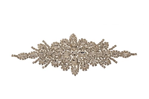Trimmen Shop Gorgeous Silber Kristalle Strasssteine Motiv Nähen Aufnäher Patch für Hochzeit Brautschmuck Kleid, Casual Oder Formale Wear Fashion Zubehör – 24 X 8,5 cm – Patch Nr. 217 Silber Trimmen Shop Gorgeous Silber Kristalle Strasssteine Motiv Nähen Aufnäher Patch für Hochzeit Brautschmuck Kleid, Casual Oder Formale Wear Fashion Zubehör – 24 X 8,5 cm – Patch Nr. 217 Silber von Trimming Shop