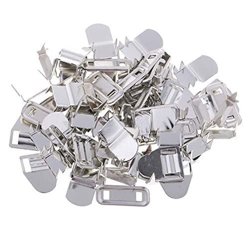 Trimming Shop 10 mm Haken- und Ösenverschlüsse, Nicht nähende Haken- und Stangenverschluss, austauschbare Haken und Augen für Hosen, Hosen, Röcke, Unterwäsche, Unterwäsche, 50 Stück von Trimming Shop