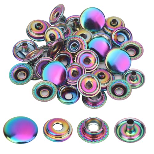 Trimming Shop 12 mm Regenbogen-Druckknöpfe, 4-teilig, langlebig und leicht, Metall-Druckknöpfe für Jacken, Jeans, Lederhandwerk, Riemen und Nähprojekte, Kleidungsreparatur, 10-teiliges Set Trimming Shop 12 mm Regenbogen-Druckknöpfe, 4-teilig, langlebig und leicht, Metall-Druckknöpfe für Jacken, Jeans, Lederhandwerk, Riemen und Nähprojekte, Kleidungsreparatur, 10-teiliges Set von Trimming Shop