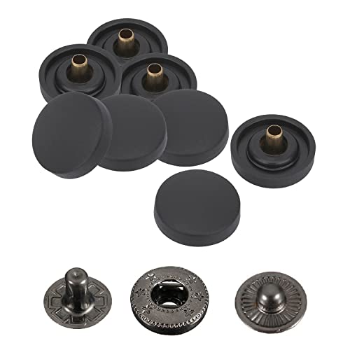 Trimming Shop 15 mm S-Feder-Druckknöpfe, Druckknöpfe, Kunststoffkappe mit schwarzen Metallrückseite, Druckknöpfe ohne Nähen für DIY-Lederhandwerk, Jacken, Handtasche, schwarz, 10-teiliges Set Trimming Shop 15 mm S-Feder-Druckknöpfe, Druckknöpfe, Kunststoffkappe mit schwarzen Metallrückseite, Druckknöpfe ohne Nähen für DIY-Lederhandwerk, Jacken, Handtasche, schwarz, 10-teiliges Set von Trimming Shop