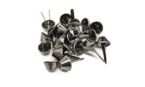 Trimming Shop 15mm X 27mm Pilz Metall Spalten Nieten - 50 Stück - Ideal für Leder Handarbeiten - Gun Metal Trimming Shop 15mm X 27mm Pilz Metall Spalten Nieten - 50 Stück - Ideal für Leder Handarbeiten - Gun Metal von Trimming Shop