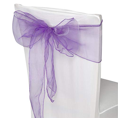 Trimming Shop 17 x 280cm Organza-Schärpen mit breiterer Schärpe Fuller Bow Stuhlbezug für Hochzeit, Geburtstag, Empfang, Jahrestag, Partydekoration, Violett, 1 Stuck Trimming Shop 17 x 280cm Organza-Schärpen mit breiterer Schärpe Fuller Bow Stuhlbezug für Hochzeit, Geburtstag, Empfang, Jahrestag, Partydekoration, Violett, 1 Stuck von Trimming Shop