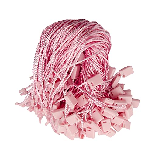 Trimming Shop 18 cm lang, 100 Stück rosa Nylonschnur zum Aufhängen von Etiketten, Kleidung, Schmuck, Gepäck und zur Sicherung von Produkten. von Trimming Shop
