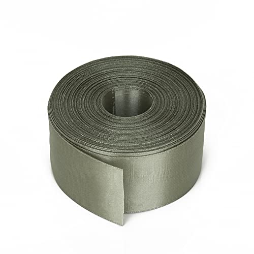 Trimming Shop 23mmx 25 Meter Beidseitig Satin Polyester Band Rollen für Stoff,DIY Kunst & Handarbeiten,Haar Schleifen,Weihnachten Geschenke Einpacken,Hochzeit & Heim Deko,Nähen Projekt,Salbeigrün von Trimming Shop