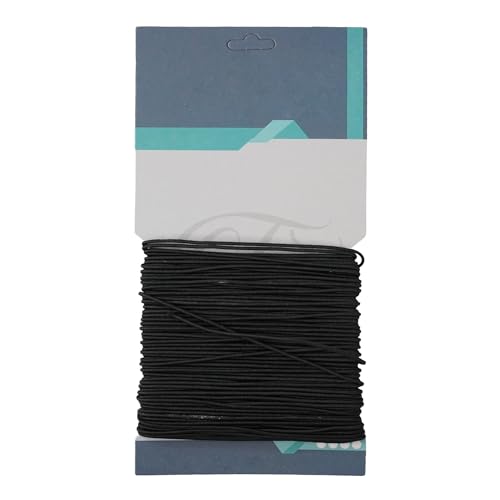 Trimming Shop 2mm elastisches Band, Schwarz Gummiband, runde Ohrschlaufe, Schwarz Gummiband zum Nähen, Stricken, Schmuckherstellung, Bekleidungszubehör, Schuhe und Hüte, 5 Metres Trimming Shop 2mm elastisches Band, Schwarz Gummiband, runde Ohrschlaufe, Schwarz Gummiband zum Nähen, Stricken, Schmuckherstellung, Bekleidungszubehör, Schuhe und Hüte, 5 Metres von Trimming Shop