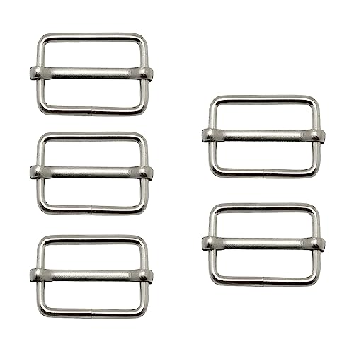 Trimming Shop 32-mm-Triglide-Silber-Schließe für Gurtbandriemen, Rucksack, Verschlüsse, Halsbänder und Taschenzubehör, robust, leicht, 5er Pack Trimming Shop 32-mm-Triglide-Silber-Schließe für Gurtbandriemen, Rucksack, Verschlüsse, Halsbänder und Taschenzubehör, robust, leicht, 5er Pack von Trimming Shop