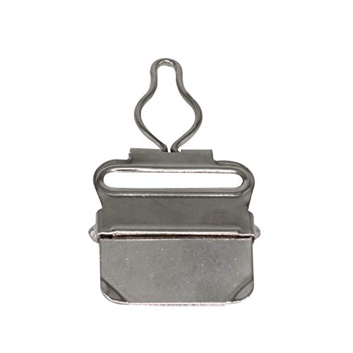 Trimming Shop 38 mm silberne Latzhosen-Clip Schnalle für Hosenträger Handtaschen, Jacken, Kinder-Overalls, DIY-Kleidung, Schürzenkleider, 1 Stück Trimming Shop 38 mm silberne Latzhosen-Clip Schnalle für Hosenträger Handtaschen, Jacken, Kinder-Overalls, DIY-Kleidung, Schürzenkleider, 1 Stück von Trimming Shop