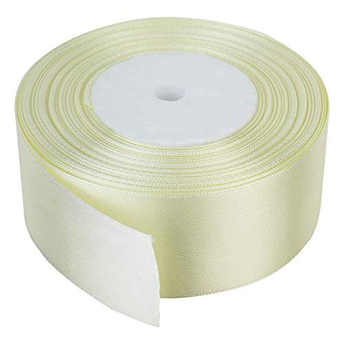Trimming Shop 40mm x 25 Metres Doppelseitiges Band, Satinband für Geschenkverpackungen, zum Basteln von Haarschleifen, Hochzeit, Basteln, Nähen, Weihnachtsdekoration, Marfil Trimming Shop 40mm x 25 Metres Doppelseitiges Band, Satinband für Geschenkverpackungen, zum Basteln von Haarschleifen, Hochzeit, Basteln, Nähen, Weihnachtsdekoration, Marfil von Trimming Shop