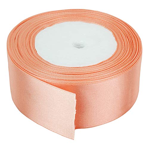 Trimming Shop 40mm x 25 Metres Doppelseitiges Band, Satinband für Geschenkverpackungen, zum Basteln von Haarschleifen, Hochzeit, Basteln, Nähen, Weihnachtsdekoration, Melocotón Trimming Shop 40mm x 25 Metres Doppelseitiges Band, Satinband für Geschenkverpackungen, zum Basteln von Haarschleifen, Hochzeit, Basteln, Nähen, Weihnachtsdekoration, Melocotón von Trimming Shop