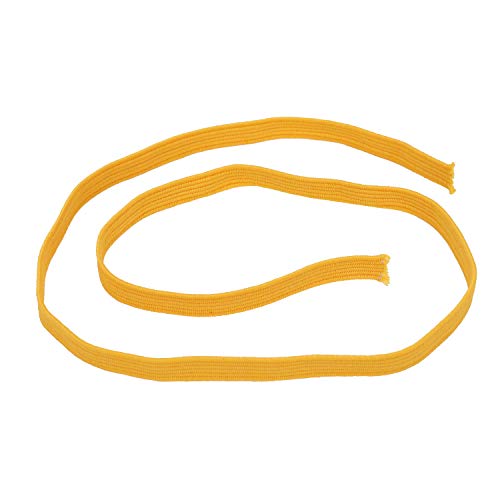 Trimming Shop 5 mm (1/5 Zoll) flaches Gummiband – Verstellbare, elastische Schnur für DIY Nähen, Kunst & Handwerksprojekte, Reparatur Kleidung, Perückenherstellung, Gelb, 25 Meter von Trimming Shop