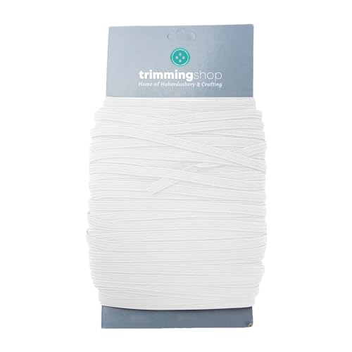 Trimming Shop 5mm breit, 5 Metres lang - weißes elastisches Band zum Nähen und Basteln - rundes Gummiband für Kleidung - Dehnbare Kordel für Röcke und Hosenbund Trimming Shop 5mm breit, 5 Metres lang - weißes elastisches Band zum Nähen und Basteln - rundes Gummiband für Kleidung - Dehnbare Kordel für Röcke und Hosenbund von Trimming Shop