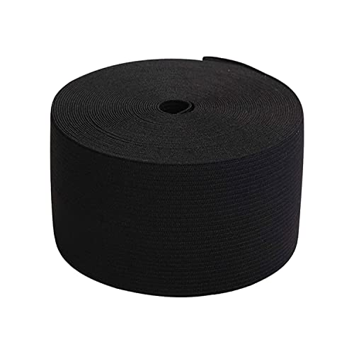 Trimming Shop 75 mm breites flaches Gummiband, dehnbares Taillenband, elastische Schnur zum Nähen von Kleidung, Kleidungsstücken, Schneidern, DIY Bastelprojekten, Schwarz, 10 Meter Trimming Shop 75 mm breites flaches Gummiband, dehnbares Taillenband, elastische Schnur zum Nähen von Kleidung, Kleidungsstücken, Schneidern, DIY Bastelprojekten, Schwarz, 10 Meter von Trimming Shop
