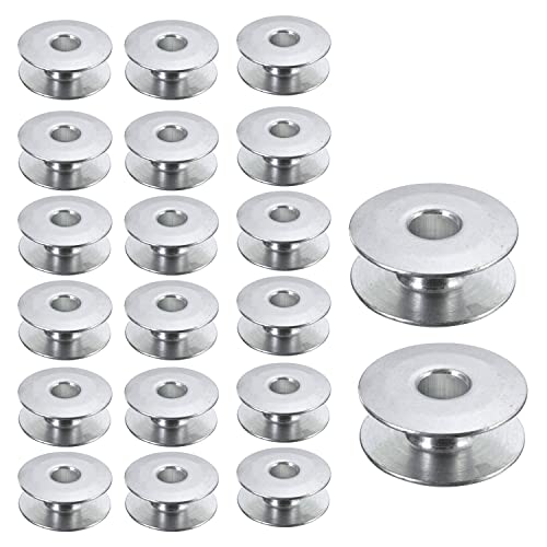 Trimming Shop Aluminium-Nähmaschinen-Spulen-Spule universell passend für die meisten Marken Brother, Singer, Janome, Newhome, Juki, Consew, hauptsächlich für Haushalt, Nähmaschinen, Silber, 20 Stück Trimming Shop Aluminium-Nähmaschinen-Spulen-Spule universell passend für die meisten Marken Brother, Singer, Janome, Newhome, Juki, Consew, hauptsächlich für Haushalt, Nähmaschinen, Silber, 20 Stück von Trimming Shop