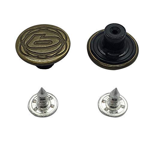 Trimming Shop Bronze 17mm Messing Jeans Knöpfe Hammer auf Tack Knöpfe mit Aluminium Rückseite Pin Hand Gepresster Bolzen für Bekleidung Reparatur,Jeans,Jacke - Bronze, 17mm Trimming Shop Bronze 17mm Messing Jeans Knöpfe Hammer auf Tack Knöpfe mit Aluminium Rückseite Pin Hand Gepresster Bolzen für Bekleidung Reparatur,Jeans,Jacke - Bronze, 17mm von Trimming Shop