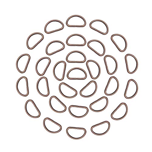 Trimming Shop D-Ring-Verschlüsse aus Nicht geschweißtem Metall, strapazierfähig, für Handtasche, Rucksack, Gurtband, Geldbörse, Hundehalsbänder, Gürtel, Heimwerkerzubehör, 20 mm, Kupfer, 10 Stück Trimming Shop D-Ring-Verschlüsse aus Nicht geschweißtem Metall, strapazierfähig, für Handtasche, Rucksack, Gurtband, Geldbörse, Hundehalsbänder, Gürtel, Heimwerkerzubehör, 20 mm, Kupfer, 10 Stück von Trimming Shop
