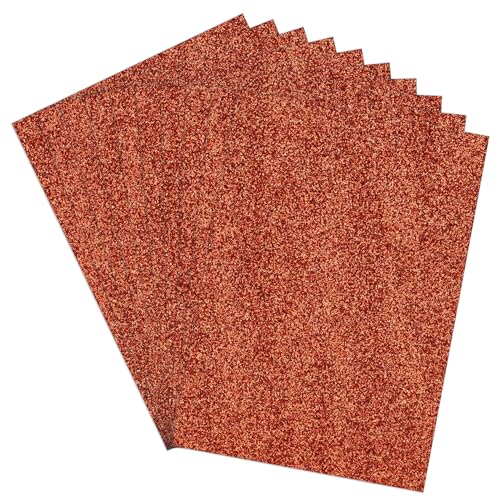 Trimming Shop Doppelseitiger A4 orangefarbener Glitzer-Karton, 10 Stück, fusselfrei, 250 g/m², glänzende Glitzer-Kartonbögen für Bastelprojekte, Kartenherstellung, Scrapbook-Dekoration – glitzerndes Trimming Shop Doppelseitiger A4 orangefarbener Glitzer-Karton, 10 Stück, fusselfrei, 250 g/m², glänzende Glitzer-Kartonbögen für Bastelprojekte, Kartenherstellung, Scrapbook-Dekoration – glitzerndes von Trimming Shop