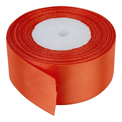 Trimming Shop Doppelseitiges Satinband, Polyester, 25 m x 25 mm, für Stoffe, Kunsthandwerk und Bastelarbeiten, Geschenkverpackungen, Hochzeitsdekoration von Trimming Shop