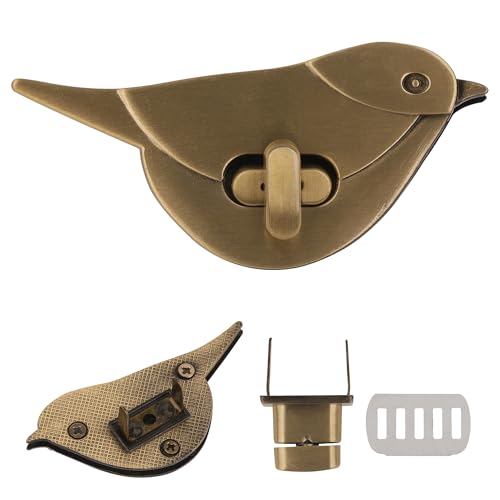 Trimming Shop Drehverschluss, Vogelform, Retro-Stil, Metalltaschenschloss, Hardware für DIY-Lederwaren, Handtaschen, Geldbörsen, Schultertaschen, dekorativer Vogel-Drehverschluss für stilvolle Trimming Shop Drehverschluss, Vogelform, Retro-Stil, Metalltaschenschloss, Hardware für DIY-Lederwaren, Handtaschen, Geldbörsen, Schultertaschen, dekorativer Vogel-Drehverschluss für stilvolle von Trimming Shop