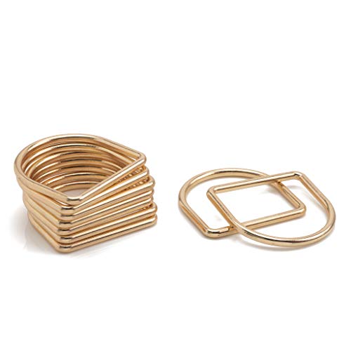 Trimming Shop Geschweißte D-Ringverschlüsse aus Metall, langlebige Schnallen für Hundehalsbänder, Gürtel, DIY-Projekte, Handtasche, Gurtband, Geldbörse, 30mm, Gold, 50 Stück Trimming Shop Geschweißte D-Ringverschlüsse aus Metall, langlebige Schnallen für Hundehalsbänder, Gürtel, DIY-Projekte, Handtasche, Gurtband, Geldbörse, 30mm, Gold, 50 Stück von Trimming Shop