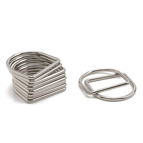 Trimming Shop Geschweißte D-Ringverschlüsse aus Metall, langlebige Schnallen für Hundehalsbänder, Gürtel, DIY-Projekte, Handtasche, Gurtband, Geldbörse, 30mm, Silber, 50 Stück Trimming Shop Geschweißte D-Ringverschlüsse aus Metall, langlebige Schnallen für Hundehalsbänder, Gürtel, DIY-Projekte, Handtasche, Gurtband, Geldbörse, 30mm, Silber, 50 Stück von Trimming Shop