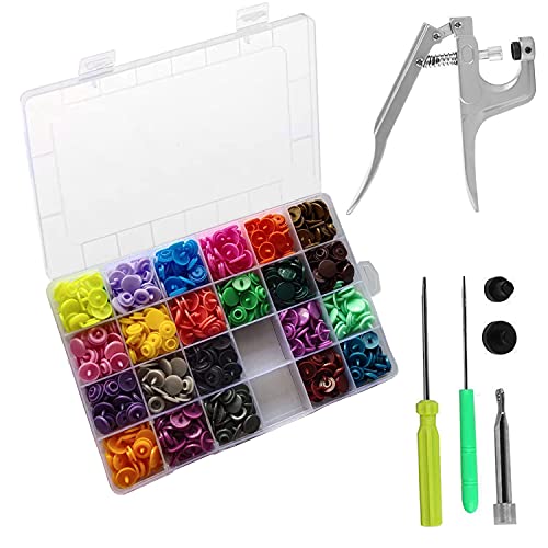Trimming Shop KAM Druckknopf-Zange T3 Kunststoff Druckknöpfe Starterset ohne Nähen Werkzeug Knöpfe für Kinder Kleidung Stoff Windeln Lätzchen 220 Stück (22 Trimming Shop KAM Druckknopf-Zange T3 Kunststoff Druckknöpfe Starterset ohne Nähen Werkzeug Knöpfe für Kinder Kleidung Stoff Windeln Lätzchen 220 Stück (22 von Trimming Shop