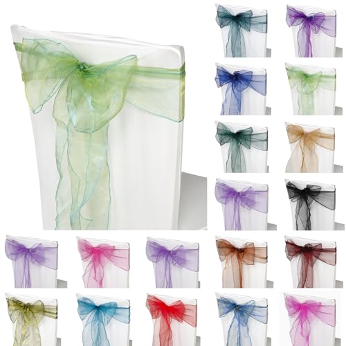 Trimming Shop Kappsäge Shoporganza Schärpen Stuhlbezug Fuller Schleife Band für Hochzeit,Bankett,Geburtstag,Ereignis Dekoration,17cm x 280cm - Grün, Pack of 100 Trimming Shop Kappsäge Shoporganza Schärpen Stuhlbezug Fuller Schleife Band für Hochzeit,Bankett,Geburtstag,Ereignis Dekoration,17cm x 280cm - Grün, Pack of 100 von Trimming Shop