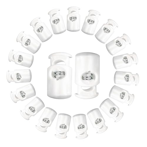 Trimming Shop Kordelstopper aus Kunststoff, federbelastet, 10 mm, weiß, Kordelstopper für Kordelzug, Gepäck, Schlüsselband, Kleidung, DIY-Projekte, Rucksack, Sportbekleidung und Schnürsenkel, 10 Stück Trimming Shop Kordelstopper aus Kunststoff, federbelastet, 10 mm, weiß, Kordelstopper für Kordelzug, Gepäck, Schlüsselband, Kleidung, DIY-Projekte, Rucksack, Sportbekleidung und Schnürsenkel, 10 Stück von Trimming Shop