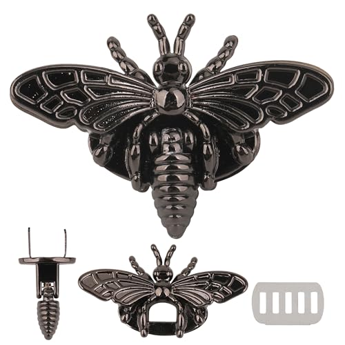 Trimming Shop Metall-Bienenförmiger Drehverschluss, Retro-Taschen-Verschluss, Hardware für DIY-Lederhandwerk, Handtaschen, Geldbörsen, Schultertaschen, dekoratives Bienenschloss, stilvoller Trimming Shop Metall-Bienenförmiger Drehverschluss, Retro-Taschen-Verschluss, Hardware für DIY-Lederhandwerk, Handtaschen, Geldbörsen, Schultertaschen, dekoratives Bienenschloss, stilvoller von Trimming Shop