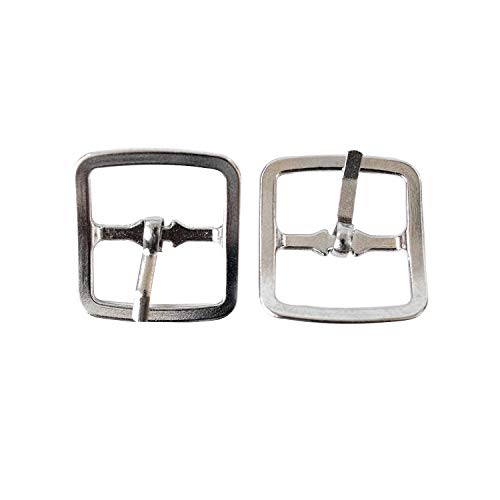 Trimming Shop Metall Gürtelschnalle Vernickelt Ersatz Verschluss Verschluss für Kleidung,Lederriemen,Schnappverschluss Gürtel,Taschen, Schuhe,Jacken,Silber,2-teilig - Silbern, 25mm Trimming Shop Metall Gürtelschnalle Vernickelt Ersatz Verschluss Verschluss für Kleidung,Lederriemen,Schnappverschluss Gürtel,Taschen, Schuhe,Jacken,Silber,2-teilig - Silbern, 25mm von Trimming Shop