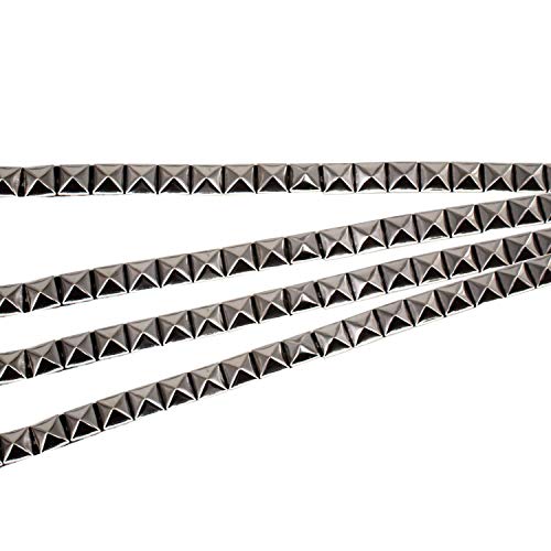 Trimming Shop Metall-Pyramiden-Nieten, 1 Reihe, Hot Fix, Nagelkopf, Mesh-Spitze, zum Aufbügeln, Dekoration, Bastelprojekt, Modezubehör, 1 m, 8 mm, Gunmetal, Metall, Gunmetal, 8 mm Trimming Shop Metall-Pyramiden-Nieten, 1 Reihe, Hot Fix, Nagelkopf, Mesh-Spitze, zum Aufbügeln, Dekoration, Bastelprojekt, Modezubehör, 1 m, 8 mm, Gunmetal, Metall, Gunmetal, 8 mm von Trimming Shop