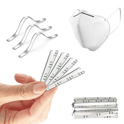 Trimming Shop Nasensteg Streifen 85 mm Aluminium Nase Draht Streifen Nase Clip Langlebige Nasenbrücke Draht zum Nähen, Maske, Herstellung von Gesichtsbedeckungen, DIY Handwerk, 10 Stück Trimming Shop Nasensteg Streifen 85 mm Aluminium Nase Draht Streifen Nase Clip Langlebige Nasenbrücke Draht zum Nähen, Maske, Herstellung von Gesichtsbedeckungen, DIY Handwerk, 10 Stück von Trimming Shop