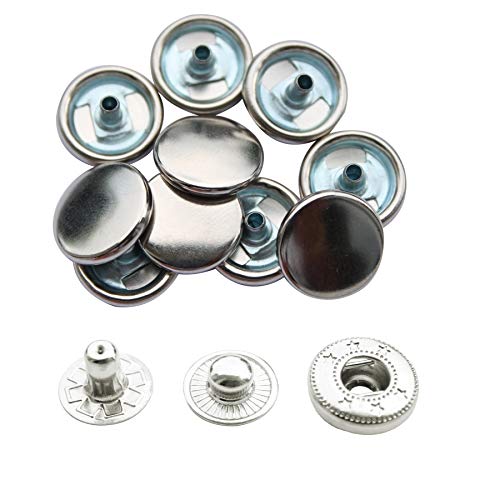 Trimming Shop Pack 4-Part Druckknöpfe Silber - 15mm Snap Feder Verschluss - Anleitung Werkzeug Anlage - für Reparatur Kleidung, Handtaschen, Auto Abzugshauben,Boot Abdeckungen, und Riemen - Silber Trimming Shop Pack 4-Part Druckknöpfe Silber - 15mm Snap Feder Verschluss - Anleitung Werkzeug Anlage - für Reparatur Kleidung, Handtaschen, Auto Abzugshauben,Boot Abdeckungen, und Riemen - Silber von Trimming Shop