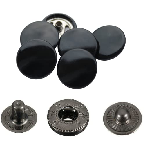 Trimming Shop Pack 4-Part Druckknöpfe in Gun Metal - 15mm Snap Feder - Handbuch Aufsatz - für Bekleidung Handtaschen Auto Hauben Boot und Riemen - Glanz Schwarz Trimming Shop Pack 4-Part Druckknöpfe in Gun Metal - 15mm Snap Feder - Handbuch Aufsatz - für Bekleidung Handtaschen Auto Hauben Boot und Riemen - Glanz Schwarz von Trimming Shop