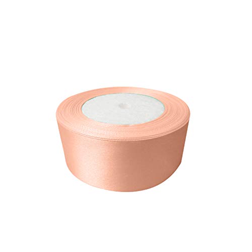 Trimming Shop Peach Vollband, 40 mm x 25 m, doppelseitiges Satinband, bunt, 100% Polyester, zum Verpacken, Dekorieren, Basteln und Basteln, maschinenwaschbar Trimming Shop Peach Vollband, 40 mm x 25 m, doppelseitiges Satinband, bunt, 100% Polyester, zum Verpacken, Dekorieren, Basteln und Basteln, maschinenwaschbar von Trimming Shop