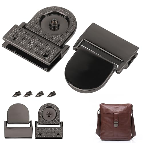 Trimming Shop Rechteckige Taschenkantenplatte mit abgerundeter Verschlussklappe Abdeckung, Magnetverschluss, Schlossplattenbeschläge, langlebiger Legierungsverschluss für Handtaschen & Lederwaren Trimming Shop Rechteckige Taschenkantenplatte mit abgerundeter Verschlussklappe Abdeckung, Magnetverschluss, Schlossplattenbeschläge, langlebiger Legierungsverschluss für Handtaschen & Lederwaren von Trimming Shop