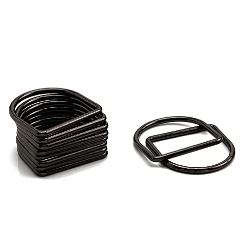 Trimming Shop Robuste D-Ring-Verschlüsse aus geschweißtem Metall, robuste Schnallen für Handtasche, Gurtband, Geldbörse, Hundehalsbänder, Gürtel, DIY-Projekte, 20 mm, Schwarz, 10 Stück Trimming Shop Robuste D-Ring-Verschlüsse aus geschweißtem Metall, robuste Schnallen für Handtasche, Gurtband, Geldbörse, Hundehalsbänder, Gürtel, DIY-Projekte, 20 mm, Schwarz, 10 Stück von Trimming Shop