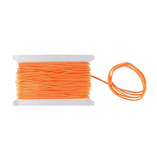 Trimming Shop Satin-Nylonschnur, 1,2 mm, geflochtene geflochtene synthetische Schnur für Makramee, Perlen, Quasten, Basteln, DIY-Projekte, 10 m, orange Trimming Shop Satin-Nylonschnur, 1,2 mm, geflochtene geflochtene synthetische Schnur für Makramee, Perlen, Quasten, Basteln, DIY-Projekte, 10 m, orange von Trimming Shop