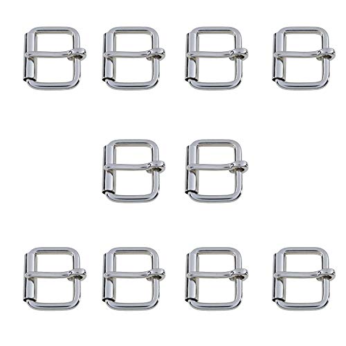 Trimming Shop Schnallenriemen aus Messing für Schuhe, Taschen, Gepäck, Rucksack, Bekleidungszubehör, Lederwaren, 25 mm, Silber, 10 Stück Trimming Shop Schnallenriemen aus Messing für Schuhe, Taschen, Gepäck, Rucksack, Bekleidungszubehör, Lederwaren, 25 mm, Silber, 10 Stück von Trimming Shop