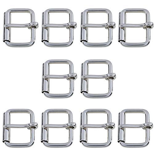 Trimming Shop Schnallenriemen aus Messing für Schuhe, Taschen, Gepäck, Rucksack, Bekleidungszubehör, Lederwaren, 38 mm, Silber, 10 Stück Trimming Shop Schnallenriemen aus Messing für Schuhe, Taschen, Gepäck, Rucksack, Bekleidungszubehör, Lederwaren, 38 mm, Silber, 10 Stück von Trimming Shop