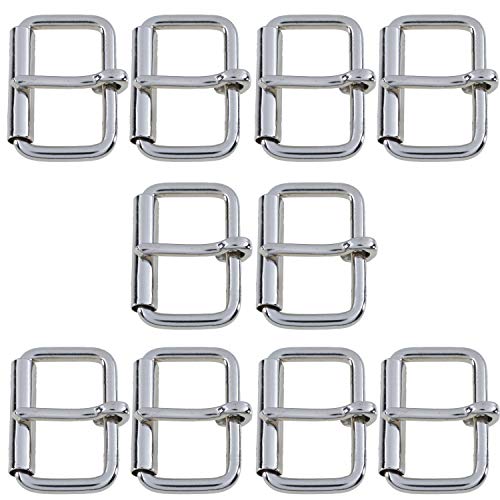 Trimming Shop Schnallenriemen aus Messing für Schuhe, Taschen, Gepäck, Rucksack, Bekleidungszubehör, Lederwaren, 50 mm, Silber, 10 Stück Trimming Shop Schnallenriemen aus Messing für Schuhe, Taschen, Gepäck, Rucksack, Bekleidungszubehör, Lederwaren, 50 mm, Silber, 10 Stück von Trimming Shop