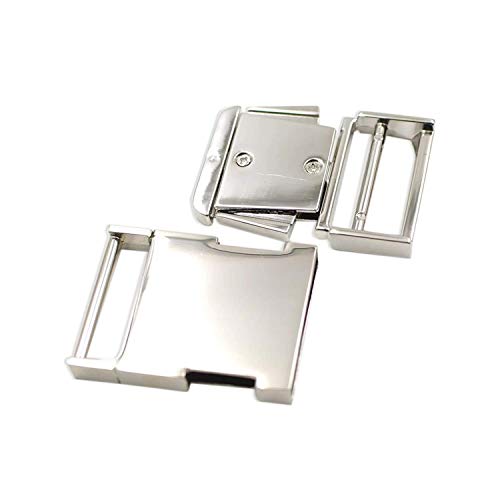 Trimming Shop Schnell Doppel Seite Freigabe Metall Schnallen Verstellbar Riemen Schnalle für Haustier Kragen,Beutel,Rucksäcke,Zelten Zubehör,Gepäck, Silber,30mm,Einzel - Silbern, 30mm Trimming Shop Schnell Doppel Seite Freigabe Metall Schnallen Verstellbar Riemen Schnalle für Haustier Kragen,Beutel,Rucksäcke,Zelten Zubehör,Gepäck, Silber,30mm,Einzel - Silbern, 30mm von Trimming Shop