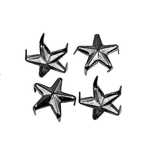 Trimming Shop Star Nieten Klaue Nieten, Nailhead Punk Dekorativ Handpresse Spikes für DIY, Scrapbooking, Gothic & Mode Zubehör,10mm,Rotguss,50pcs von Trimming Shop