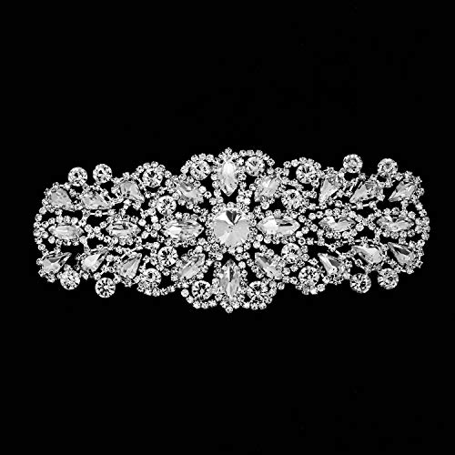 Trimming Shop Strass-Applikation zum Aufnähen, für Verzierung, Hochzeit, Brautkleider, Kleider, Handwerk, Kleidung, Dekoration, 160 mm x 100 mm Trimming Shop Strass-Applikation zum Aufnähen, für Verzierung, Hochzeit, Brautkleider, Kleider, Handwerk, Kleidung, Dekoration, 160 mm x 100 mm von Trimming Shop
