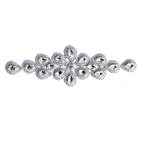 Trimming Shop Strassapplikation für Hochzeit, Brautkleid, Kleid, Mode-Accessoires, 200 mm x 65 mm Trimming Shop Strassapplikation für Hochzeit, Brautkleid, Kleid, Mode-Accessoires, 200 mm x 65 mm von Trimming Shop