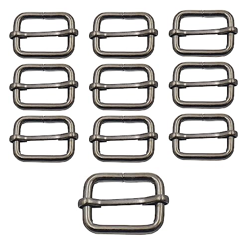 Trimming Shop Triglide Schieberschnalle, Metall, verstellbar, langlebig, leicht, Schiebeschnalle für Gurtbänder, Rucksack, Verschlüsse, Haustierhalsbänder und Taschenzubehör, Gunmetal, 10 Stück Trimming Shop Triglide Schieberschnalle, Metall, verstellbar, langlebig, leicht, Schiebeschnalle für Gurtbänder, Rucksack, Verschlüsse, Haustierhalsbänder und Taschenzubehör, Gunmetal, 10 Stück von Trimming Shop