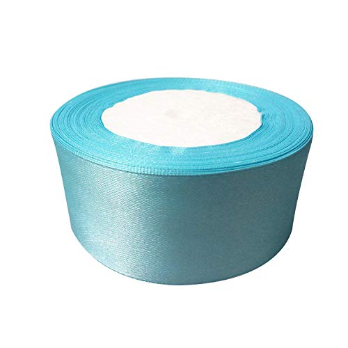 Trimming Shop Vollband, 40 mm x 25 m, Himmelblau, doppelseitiges Satinband, bunt, 100% Polyester, zum Verpacken, Dekorieren, Basteln und Basteln, maschinenwaschbar Trimming Shop Vollband, 40 mm x 25 m, Himmelblau, doppelseitiges Satinband, bunt, 100% Polyester, zum Verpacken, Dekorieren, Basteln und Basteln, maschinenwaschbar von Trimming Shop