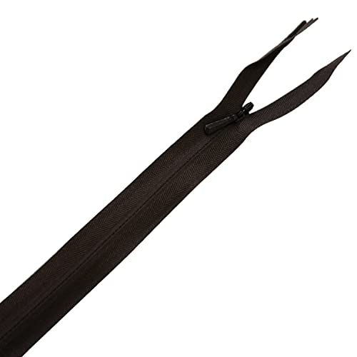 YKK-Nylon-Reißverschluss, brauner unsichtbarer Reißverschluss, geschlossenes Ende, mittelschwer und langlebig, Näh-Reißverschluss für Abendkleidung, Näharbeiten, Kleidung, Kissenbezug, 20 cm, 1 Stück YKK-Nylon-Reißverschluss, brauner unsichtbarer Reißverschluss, geschlossenes Ende, mittelschwer und langlebig, Näh-Reißverschluss für Abendkleidung, Näharbeiten, Kleidung, Kissenbezug, 20 cm, 1 Stück von Trimming Shop