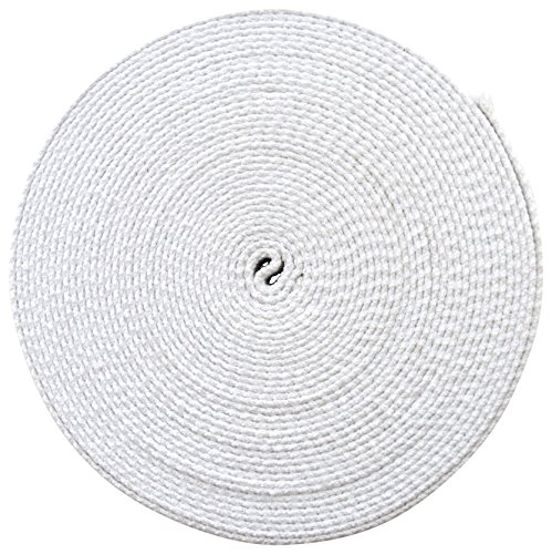 Trimit - Weißes Baumwollband, 10 m x 40 mm von Trimz