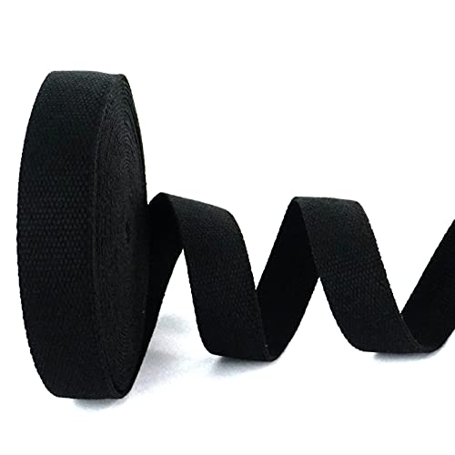 Trimz 10 m Rolle mit 30 mm schwarzem Baumwollgewebe, Baumwollmischung Trimz 10 m Rolle mit 30 mm schwarzem Baumwollgewebe, Baumwollmischung von Trimz
